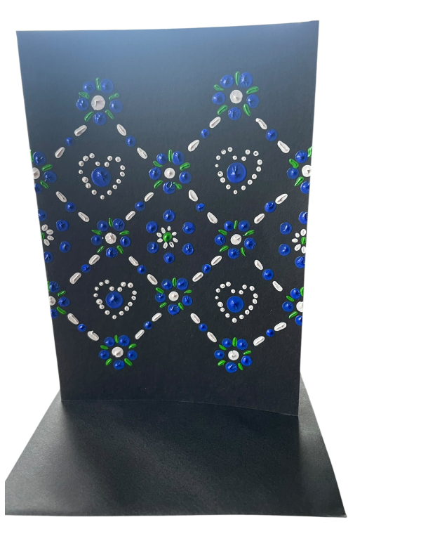 Bedrukte kaart A5 dubbelgevouwen nr. 3 + envelop