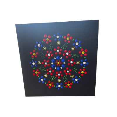 Bedrukte kaart vierkant dubbelgevouwen nr. 7 + envelop