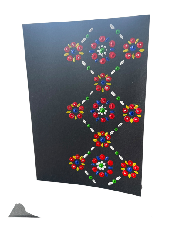 Bedrukte kaart A5 dubbelgevouwen nr. 2 + envelop