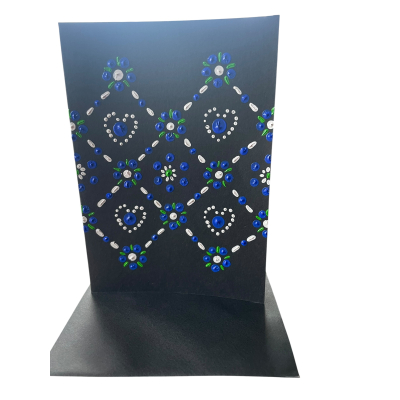 Bedrukte kaart A5 dubbelgevouwen nr. 3 + envelop