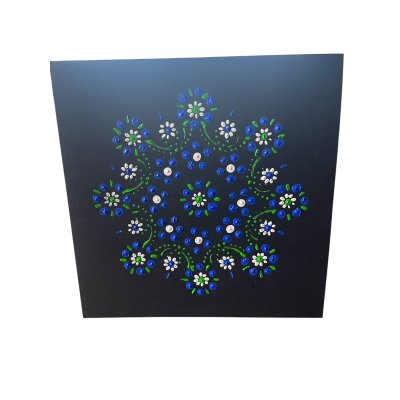 Bedrukte kaart vierkant dubbelgevouwen nr. 5 + envelop