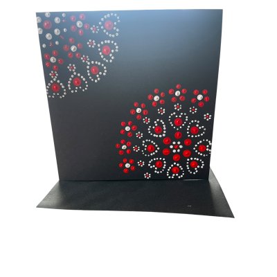 Bedrukte kaart vierkant dubbelgevouwen nr. 6 + envelop