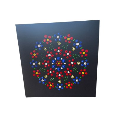 Bedrukte kaart vierkant dubbelgevouwen nr. 7 + envelop