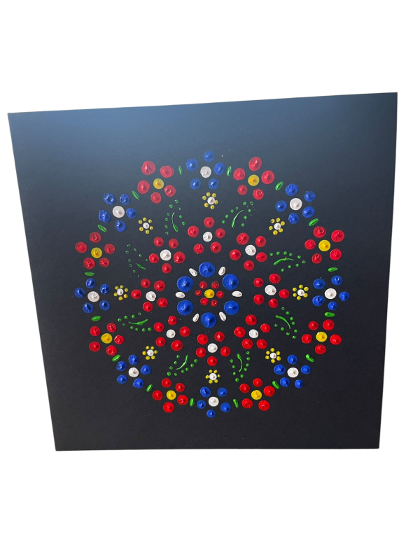 Bedrukte kaart vierkant dubbelgevouwen nr. 7 + envelop