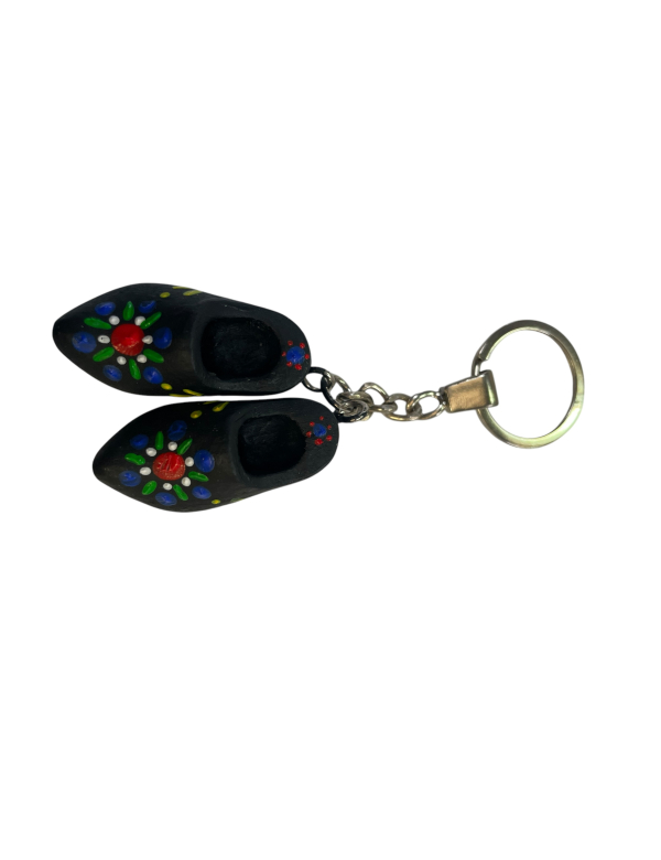 Sleutelhanger klompje 4cm 004 met 2 klompjes nr. 2
