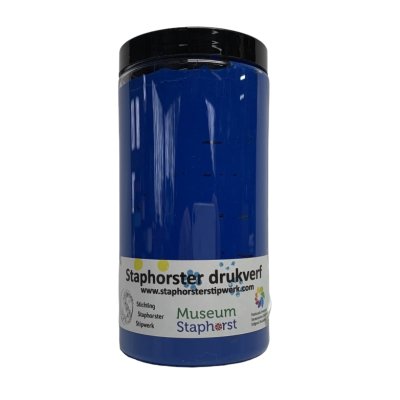 Drukverf blauw 500 gram