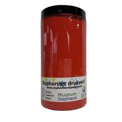 Drukverf rood 500 gram