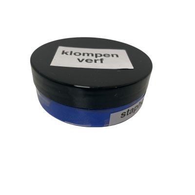 Klompenverf blauw 50 gram