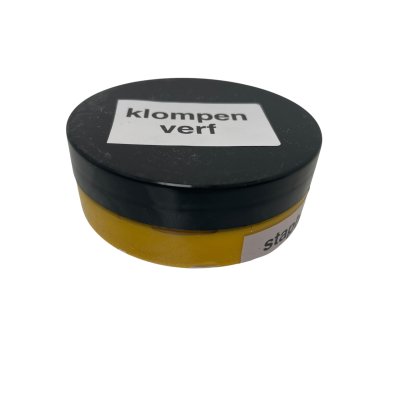 Klompenverf geel 50 gram